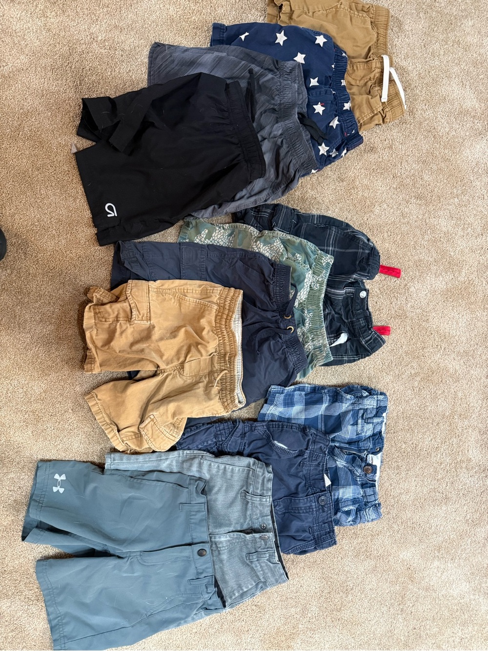 Assorted Boys' Shorts Pack - Blue, Navy, Khaki, Black